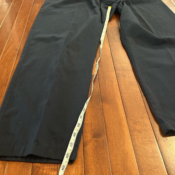Basic Editions Women’s Navy Twill Chino Elastic Waist Pants Size XL - Picture 5 of 7